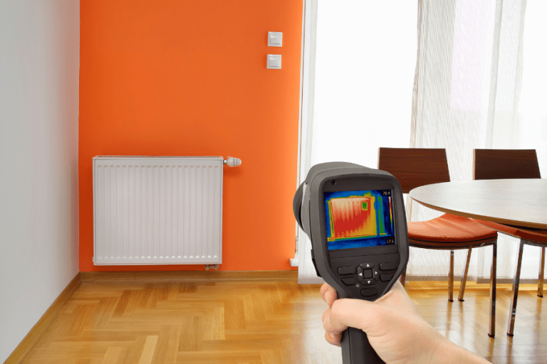 thermal imaging machine being used